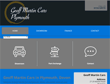 Tablet Screenshot of geoffmartincars.com